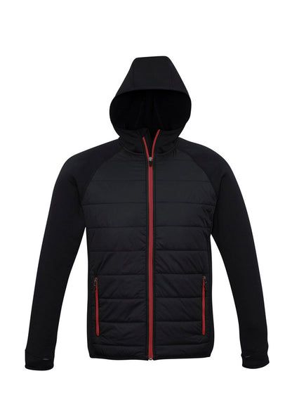 Biz Collection Mens Stealth Jacket - Black/Red