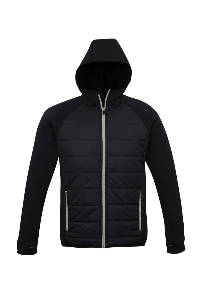 Biz Collection Mens Stealth Jacket - Black/Silver