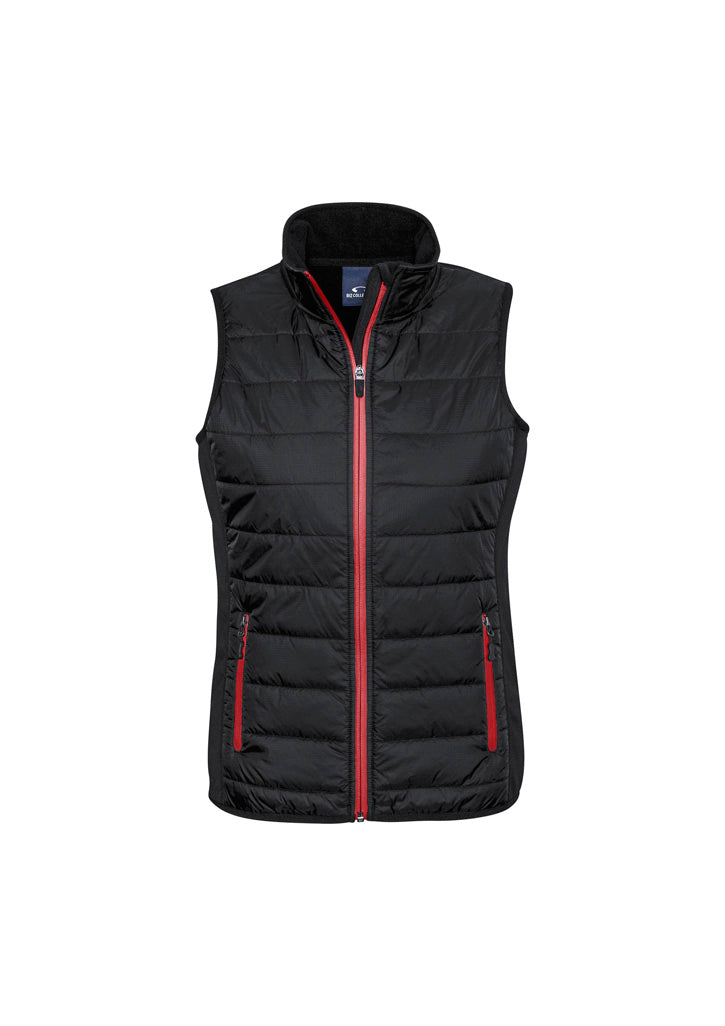 Biz Collection Womens Stealth Vest - Black/Red