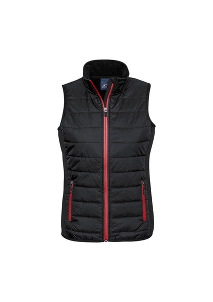 Biz Collection Womens Stealth Vest - Black/Red