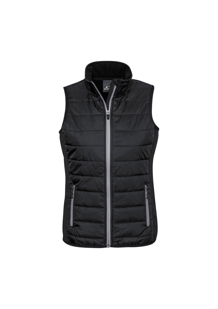 Biz Collection Womens Stealth Vest - Black/Silver