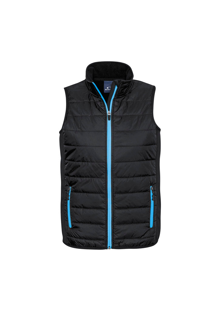 Biz Collection Mens Stealth Vest - Black/Red