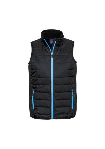 Biz Collection Mens Stealth Vest - Black/Red