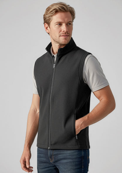 Biz Collection Mens Apex Vest - Black