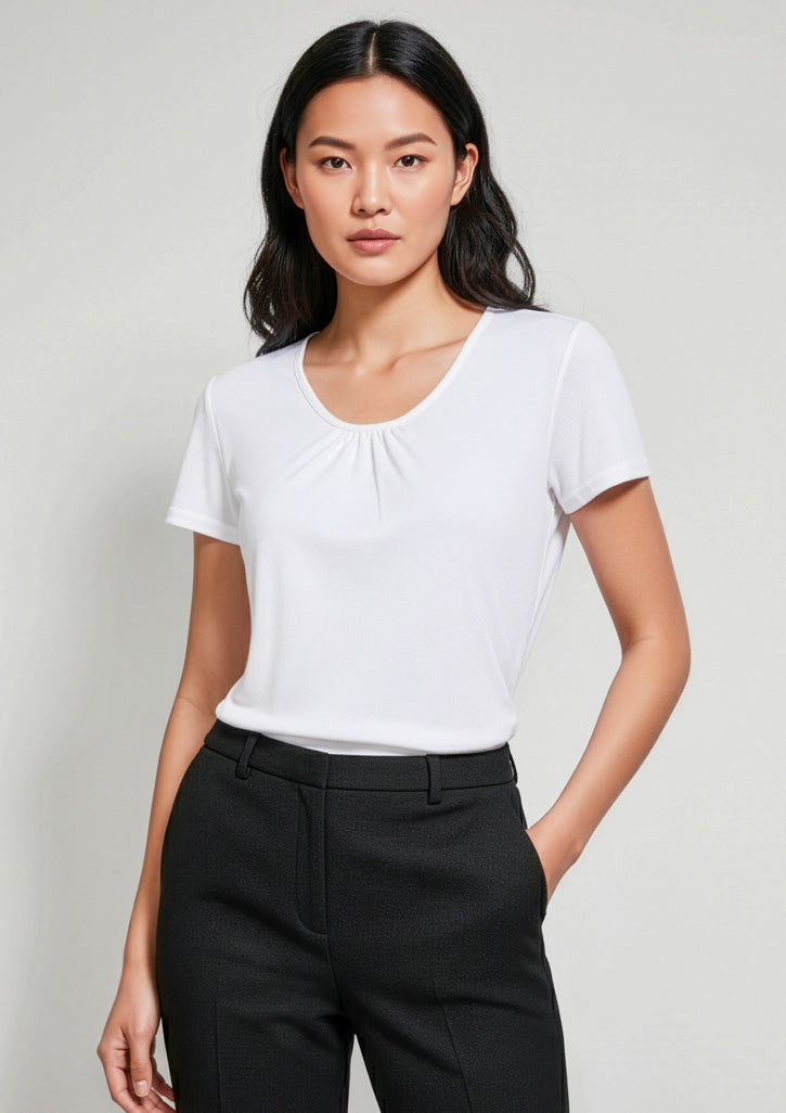 Biz Collection Womens Chic Top - White