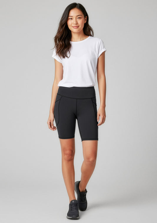 Biz Collection Womens Luna Bike Short - Black