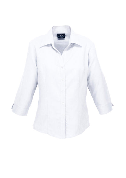 Biz Collection Womens Oasis 3/4 Sleeve Shirt - White