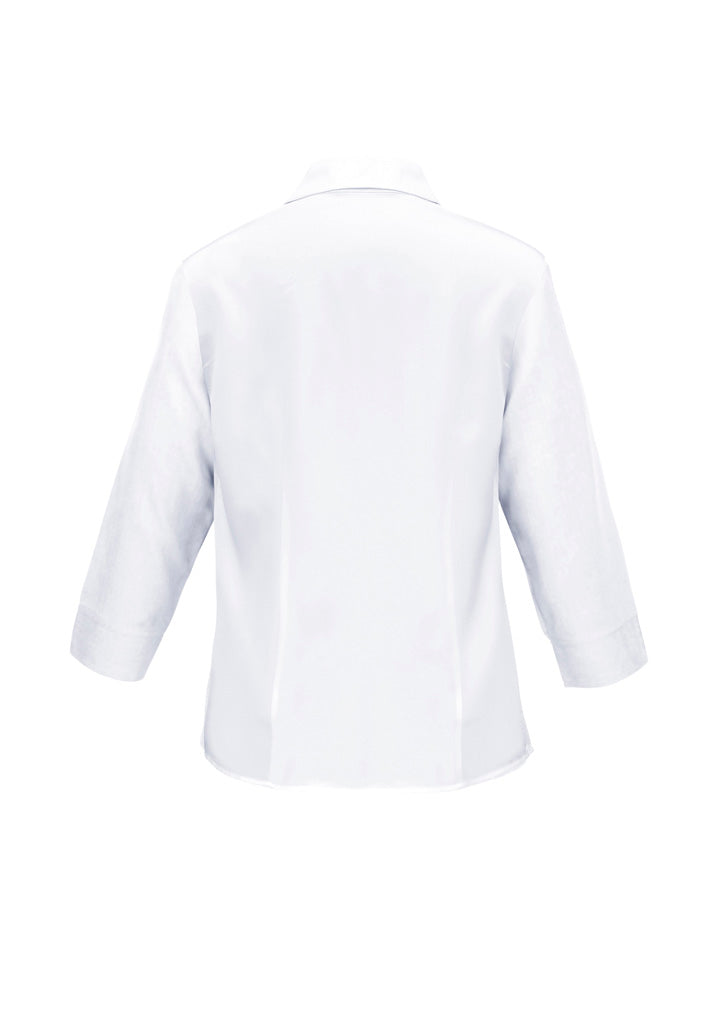 Biz Collection Womens Oasis 3/4 Sleeve Shirt - White