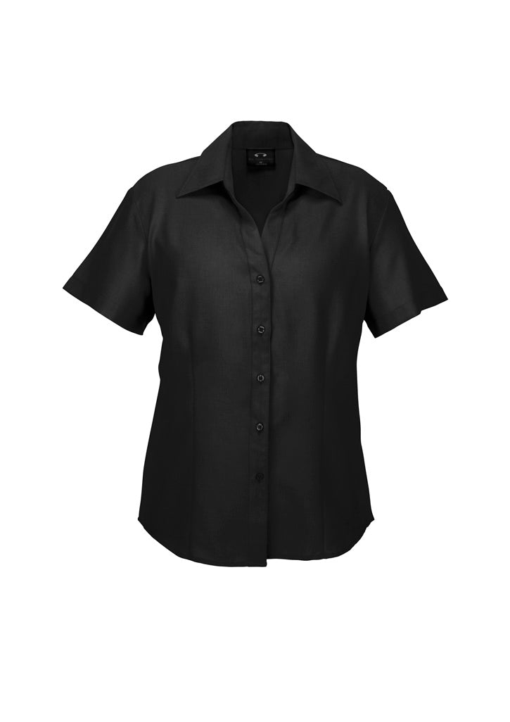 Biz Collection Womens Oasis Short Sleeve Shirt - Electric Blue
