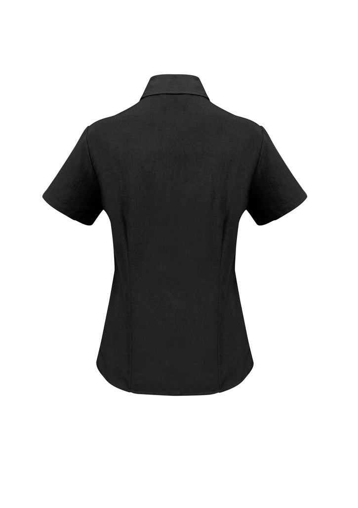 Biz Collection Womens Oasis Short Sleeve Shirt - Black