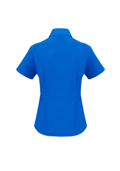 Biz Collection Womens Oasis Short Sleeve Shirt - Electric Blue