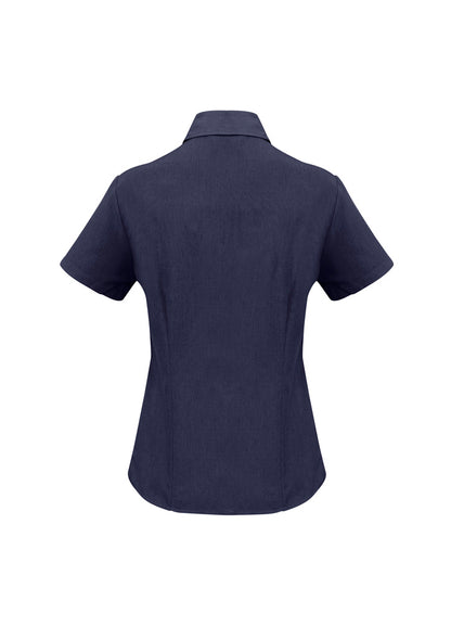 Biz Collection Womens Oasis Short Sleeve Shirt - Navy