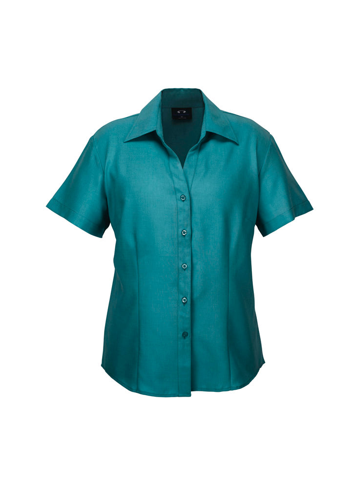 Biz Collection Womens Oasis Short Sleeve Shirt - Teal