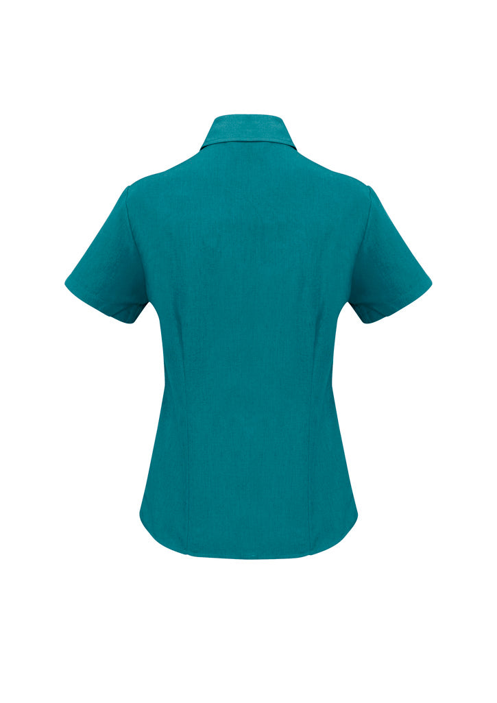 Biz Collection Womens Oasis Short Sleeve Shirt - Teal
