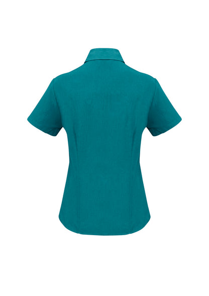 Biz Collection Womens Oasis Short Sleeve Shirt - Teal