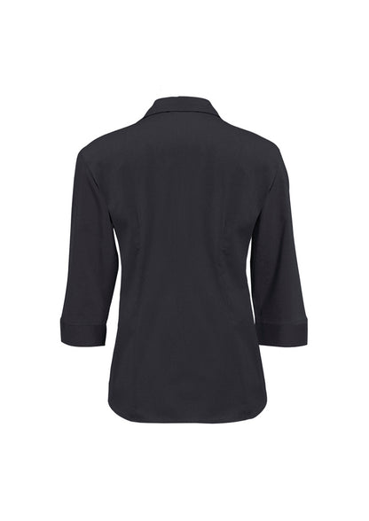 Biz Collection Womens Metro 3/4 Sleeve Shirt - Charcoal