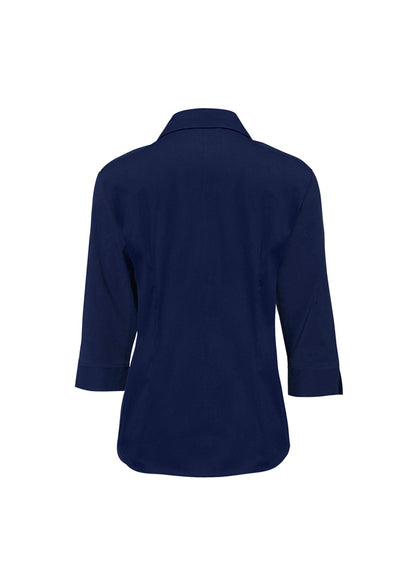 Biz Collection Womens Metro 3/4 Sleeve Shirt - Navy