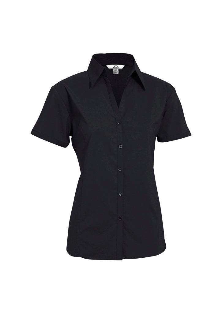 Biz Collection Womens Metro Short Sleeve Shirt - Royal
