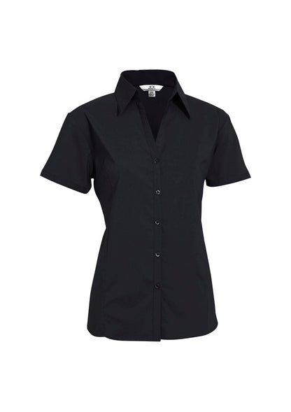 Biz Collection Womens Metro Short Sleeve Shirt - Royal