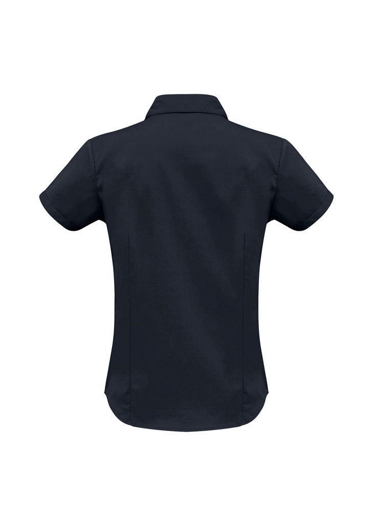 Biz Collection Womens Metro Short Sleeve Shirt - Black