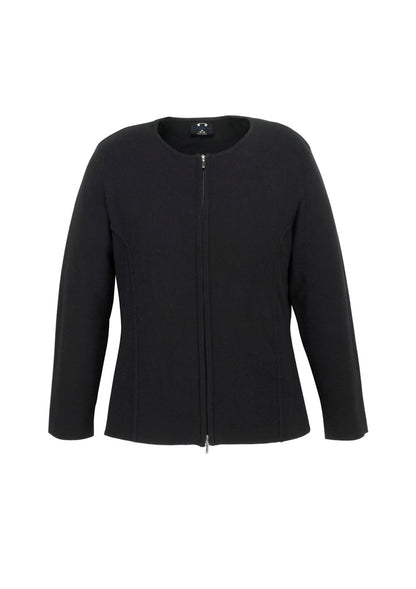 Biz Collection Womens 2-Way Zip Cardigan - Black
