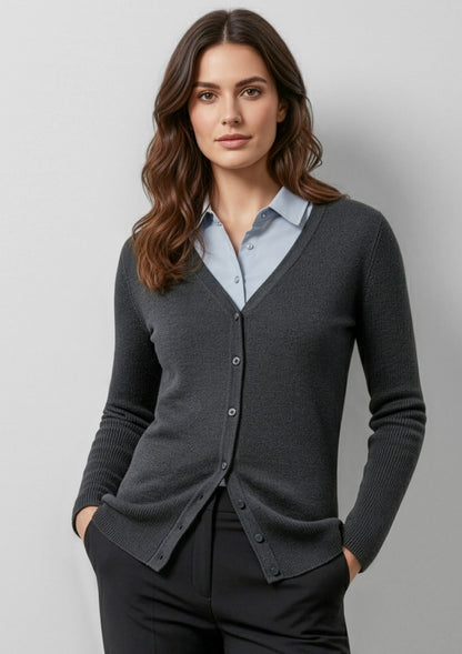 Biz Collection Womens Milano Cardigan - Charcoal