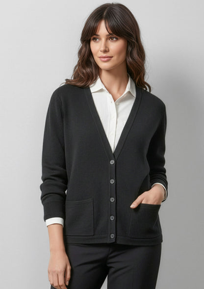 Biz Collection Womens Woolmix Cardigan - Black