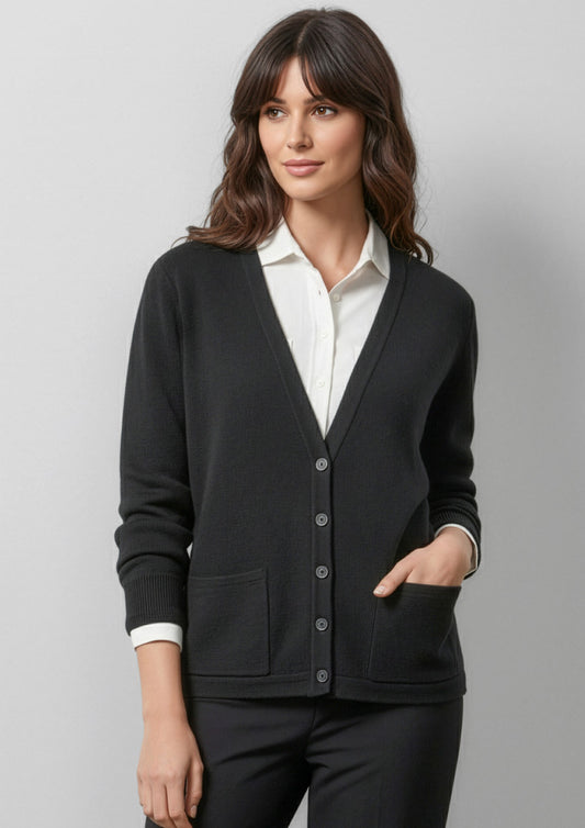 Biz Collection Womens Woolmix Cardigan - Black