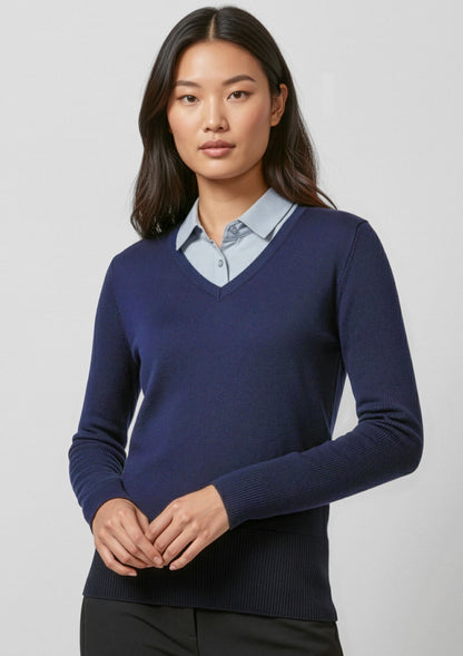 Biz Collection Womens Milano Pullover - Navy