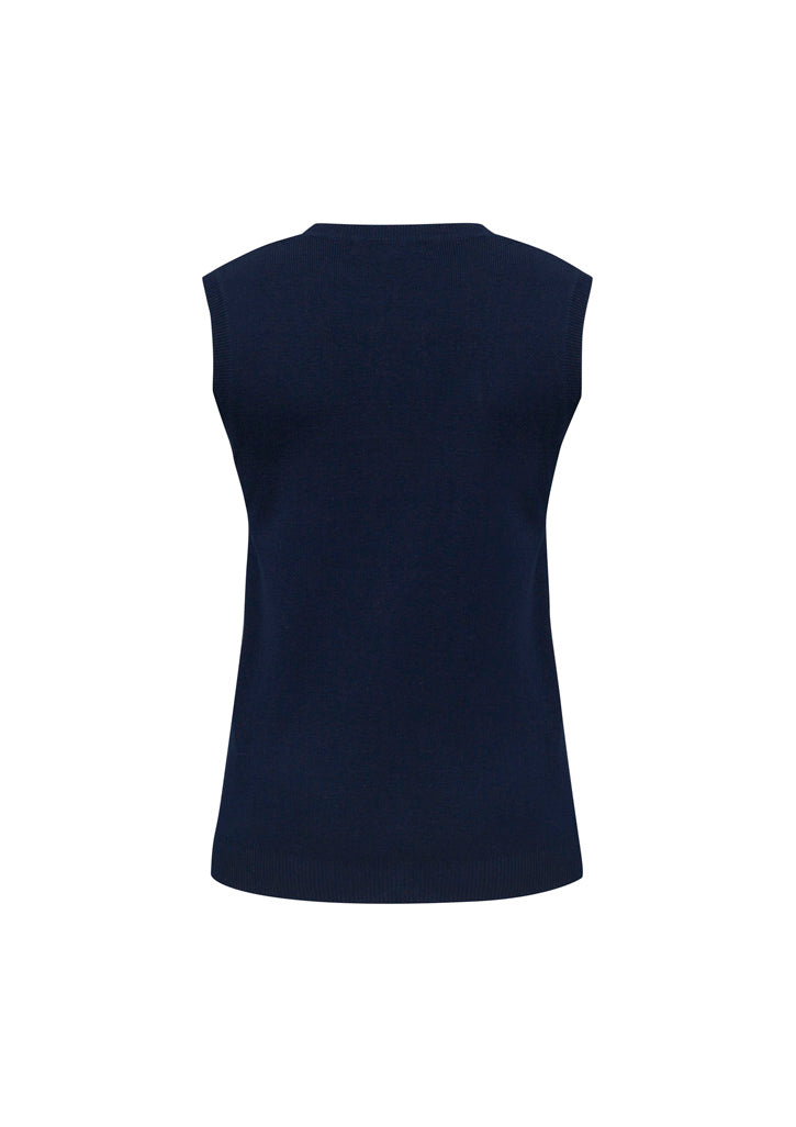 Biz Collection Womens V-Neck Knit Vest - Navy