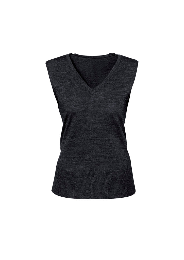 Biz Collection Womens Milano Vest - Charcoal