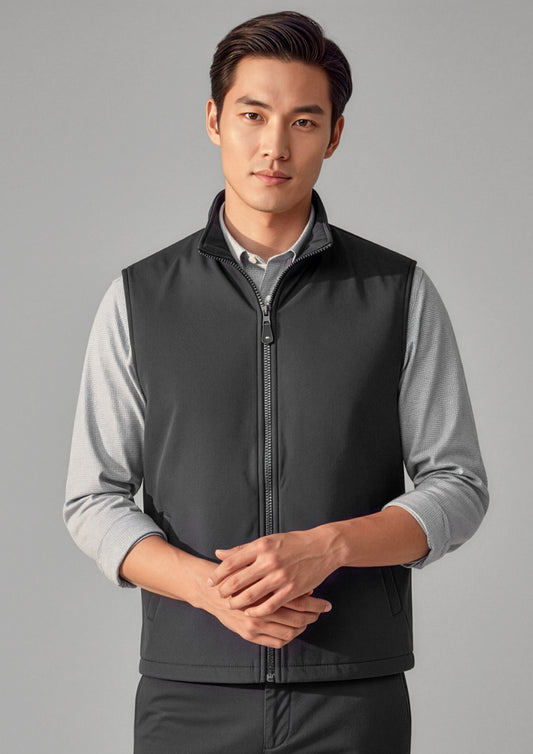 Biz Collection Unisex Reversible Fleece Vest - Black