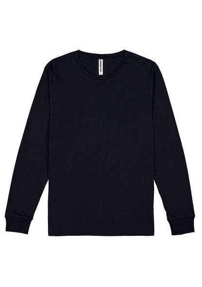 Good Mates Mens Basis Long Sleeve Tee - Navy
