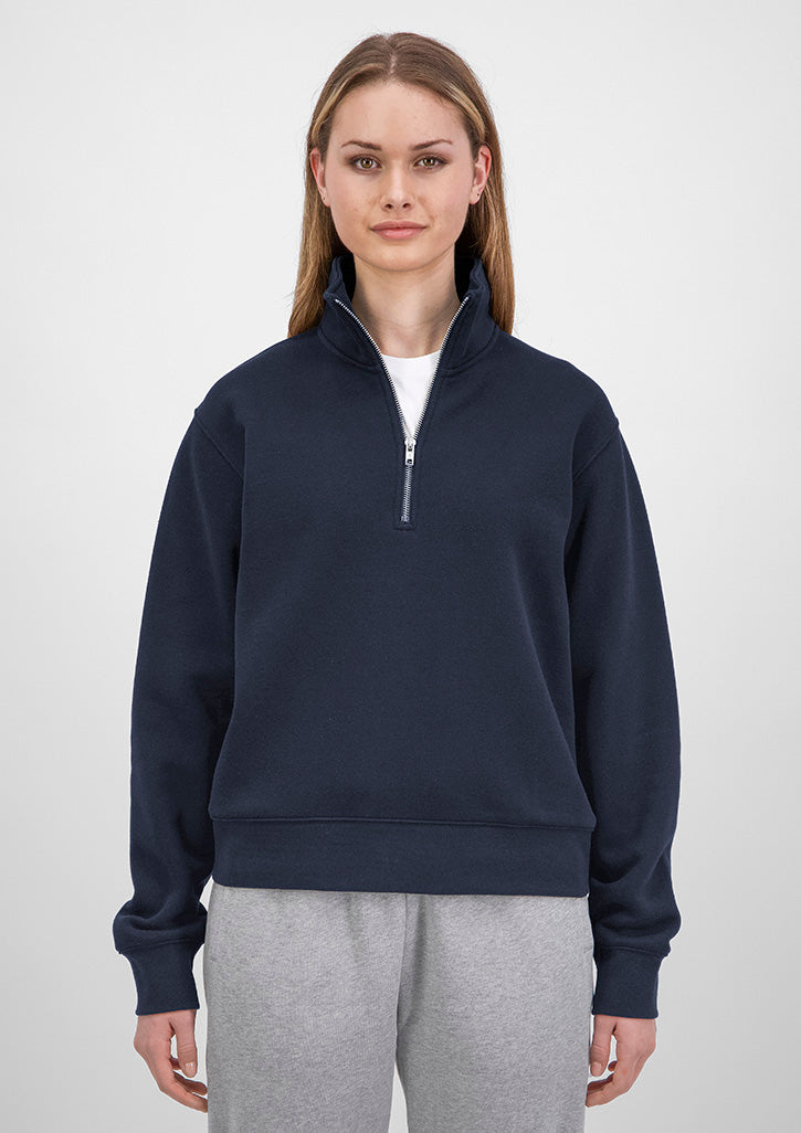 Good Mates Womens Everyday 1/4 Zip - Navy
