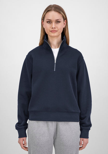 Good Mates Womens Everyday 1/4 Zip - Navy