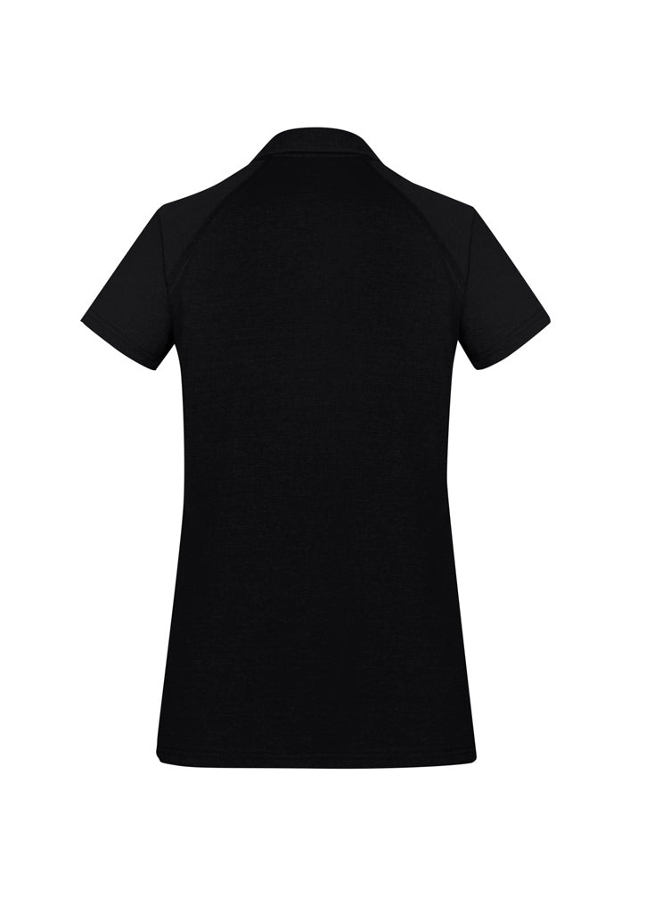 Biz Collection Womens Byron Short Sleeve Polo - Black