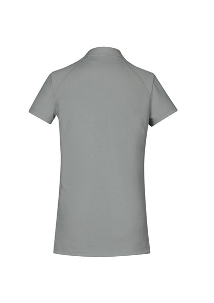 Biz Collection Womens Byron Short Sleeve Polo - Silver