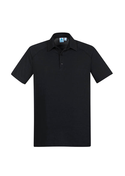 Biz Collection Mens Byron Short Sleeve Polo - Black