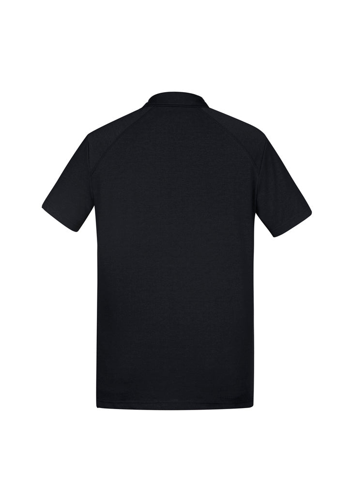 Biz Collection Mens Byron Short Sleeve Polo - Black