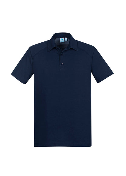 Biz Collection Mens Byron Short Sleeve Polo - Navy