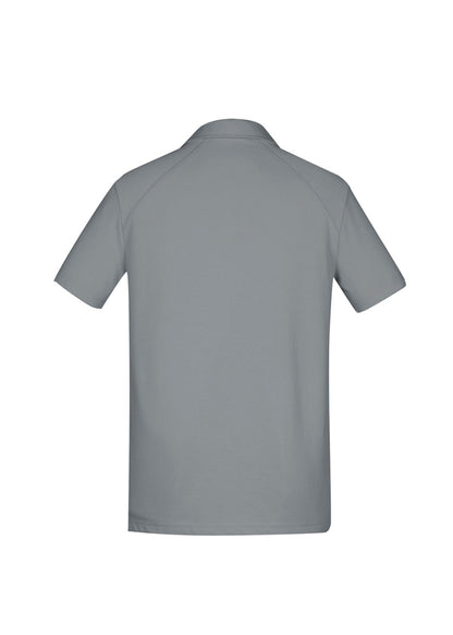 Biz Collection Mens Byron Short Sleeve Polo - Silver