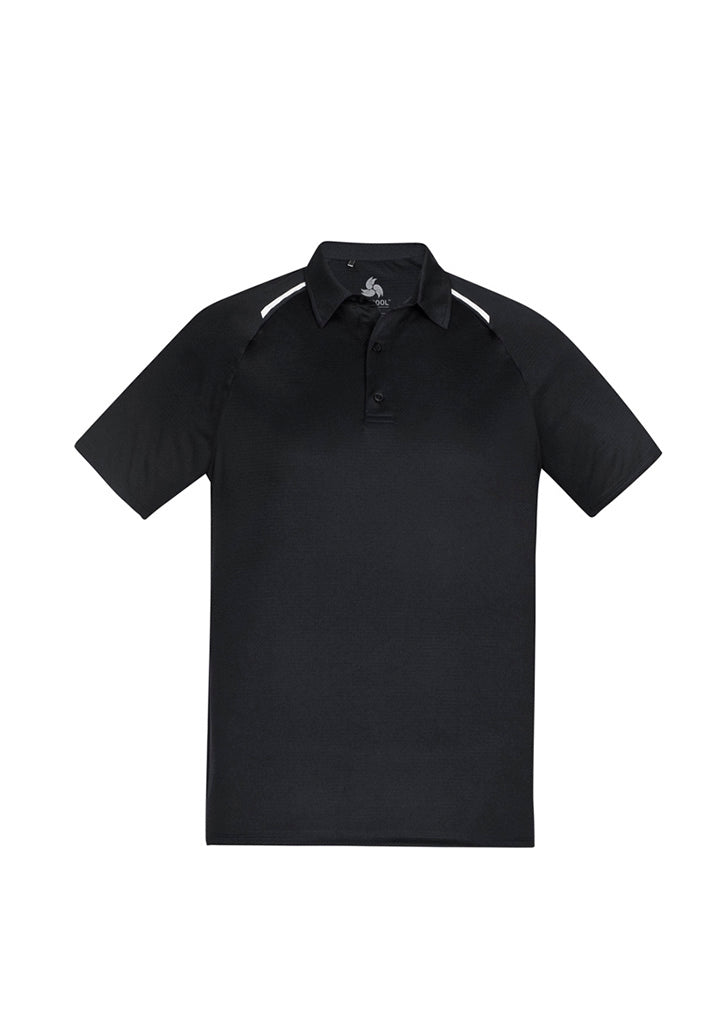 Biz Collection Mens Academy Short Sleeve Polo - Navy/Teal