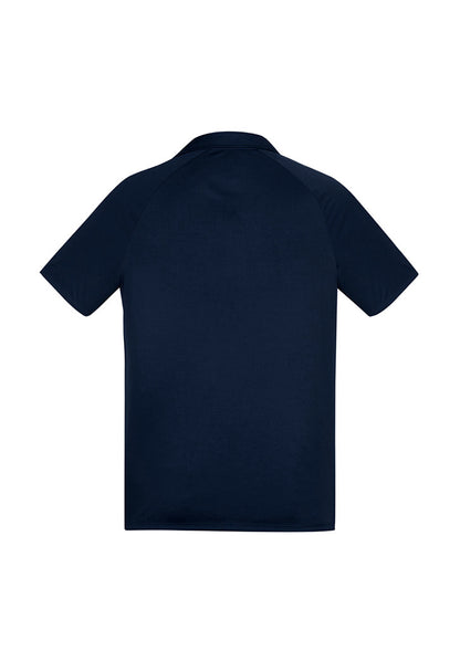 Biz Collection Mens Academy Short Sleeve Polo - Navy/White