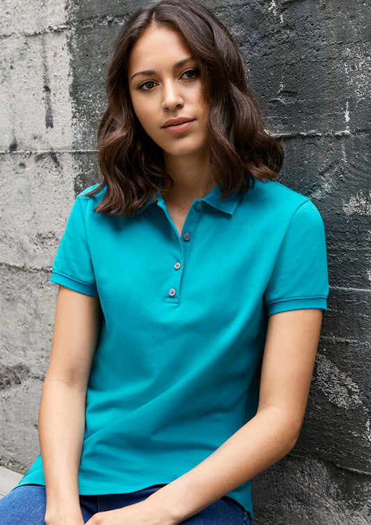 Womens City Short Sleeve Polo P105LS