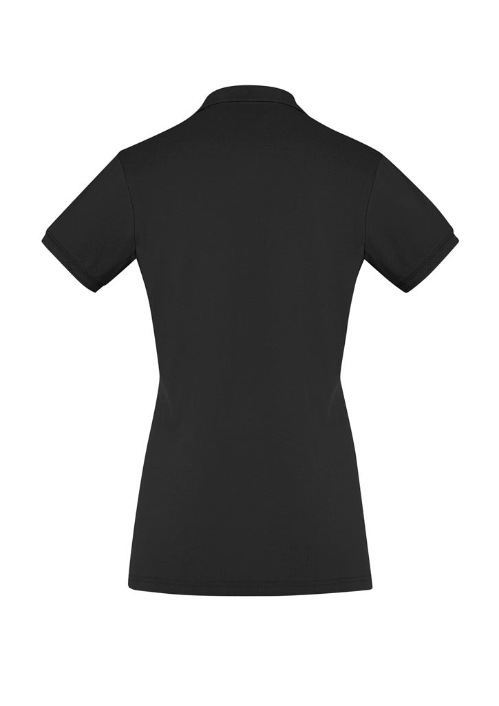 Biz Collection Womens City Short Sleeve Polo - Black