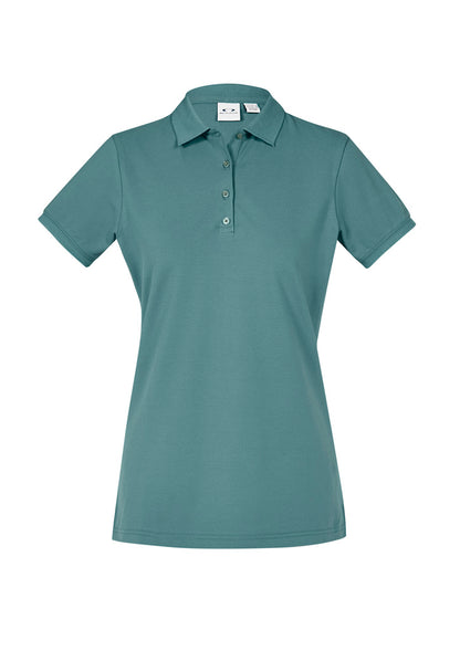 Biz Collection Womens City Short Sleeve Polo - Jasper Green