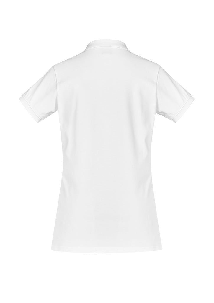 Biz Collection Womens City Short Sleeve Polo - White