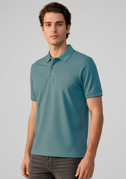 Biz Collection Mens City Short Sleeve Polo - Jasper Green