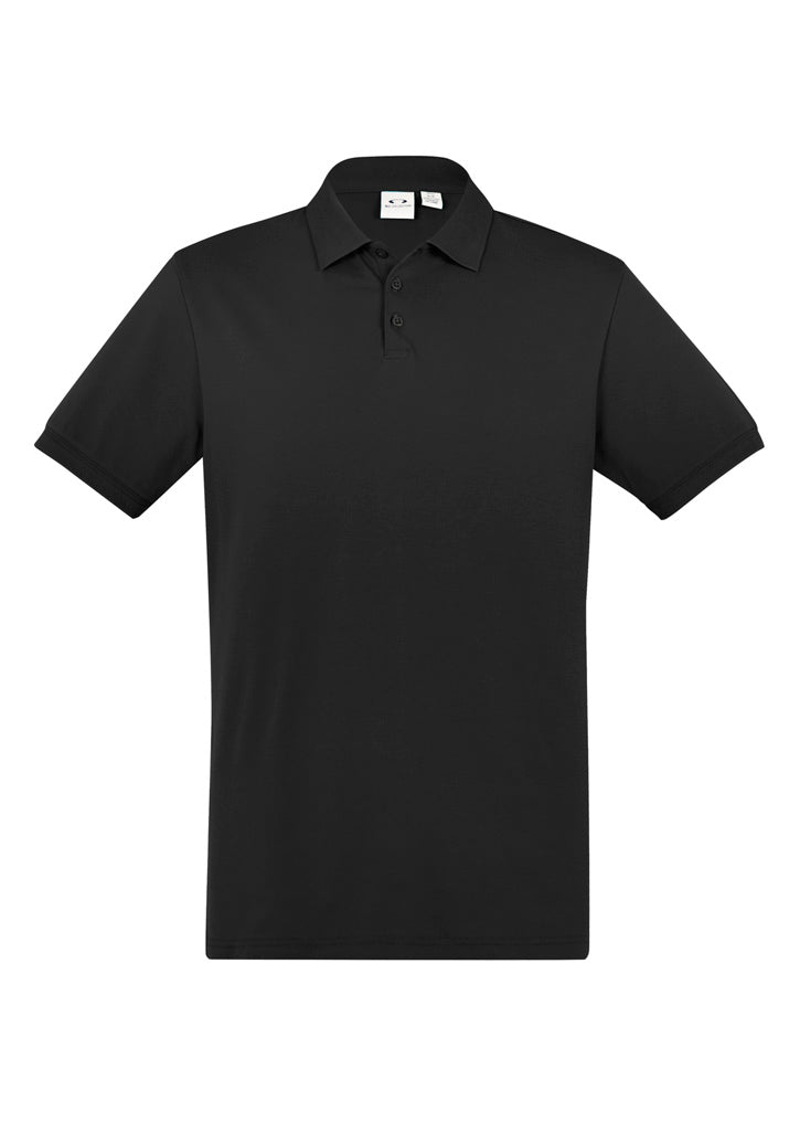 Biz Collection Mens City Short Sleeve Polo - Grey Smoke
