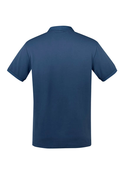Biz Collection Mens City Short Sleeve Polo - Mineral Blue